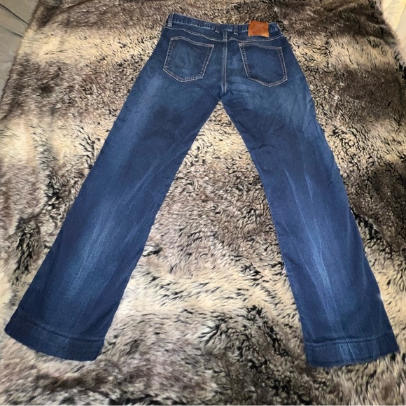 Alberto 4817 Pipe Cosy Jeans Regular Slim Fit Dark Wash Mens W33 hemmed L25 - Picture 3 of 14